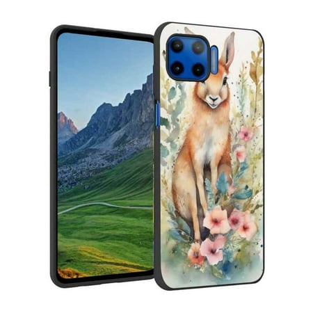 Compatible with Moto G 5G Plus Phone Case, Whimsical-watercolor-animals-5 Case Silicone Protective for Teen Girl Boy Case for Moto G 5G Plus