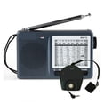 thumbnail image 1 of R-9012 AM/FM/SW 12 Bands high sensitivity Shortwave Radio Portable Receiver with AN-05 External Antenna Multiband Radio ,Easy to Use, 1 of 5