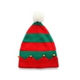 thumbnail image 4 of Christmas elf knitted hat, Christmas plush Hat-holiday Christmas Hat, Christmas accessories, 4 of 4