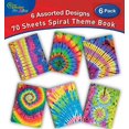 thumbnail image 2 of Cuadernos Espiral 1 Materia 70 Hojas 8 x 10.5 pulg Perforación 3 Agujeros Pack 6 New Generation Tie Dye, 2 of 3