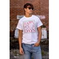 thumbnail image 4 of Christmas Happy Holla Days Holiday Plus Size Crewneck Graphic Tee Shirt Brisco Brands 3X, 4 of 5