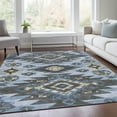 thumbnail image 5 of Dalyn Rugs Machine Washable Indoor/Outdoor Chantille Blue 10' x 14' Rug, 5 of 9