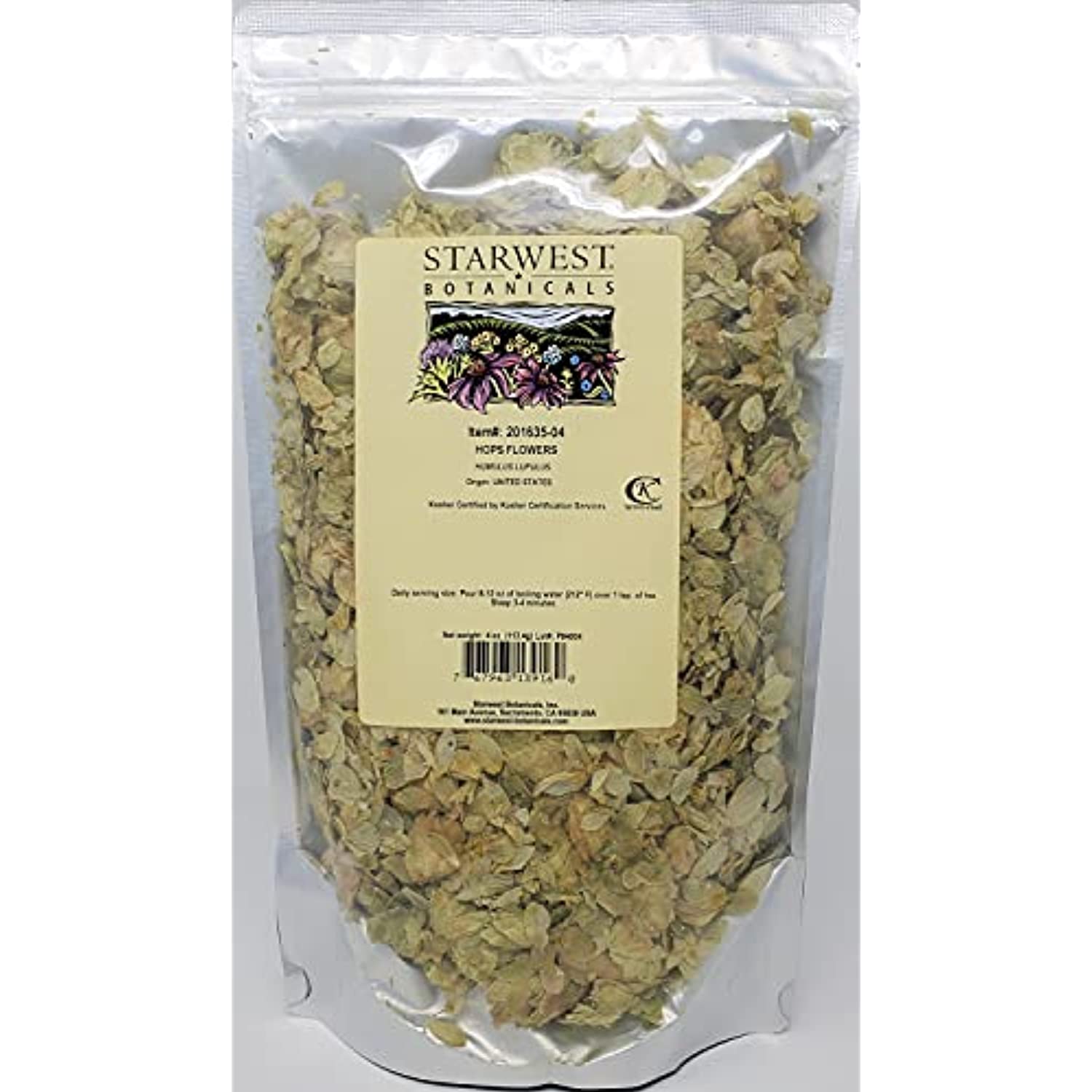 Starwest Botanicals Hops Flowers Whole, 4 Ounces - Walmart.com