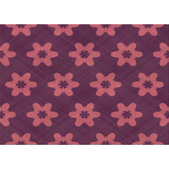 Ahgly Company Machine Washable Indoor Rectangle Transitional Rogue Pink Area Rugs, 3' x 5'