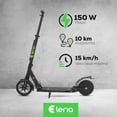 thumbnail image 2 of Scooter electrico Infantil E Lena R8 150W 2.6AH Con Suspension color Negro, 2 of 7