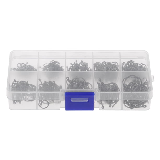 500 Unids anzuelos de acero de alto carbono Sunnimix # -12 #