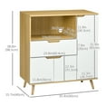 thumbnail image 3 of HOMCOM Armoire pour Micro-Ondes, Armoire de Cuisine avec Tiroir, Armoires de Rangement, 3 of 10