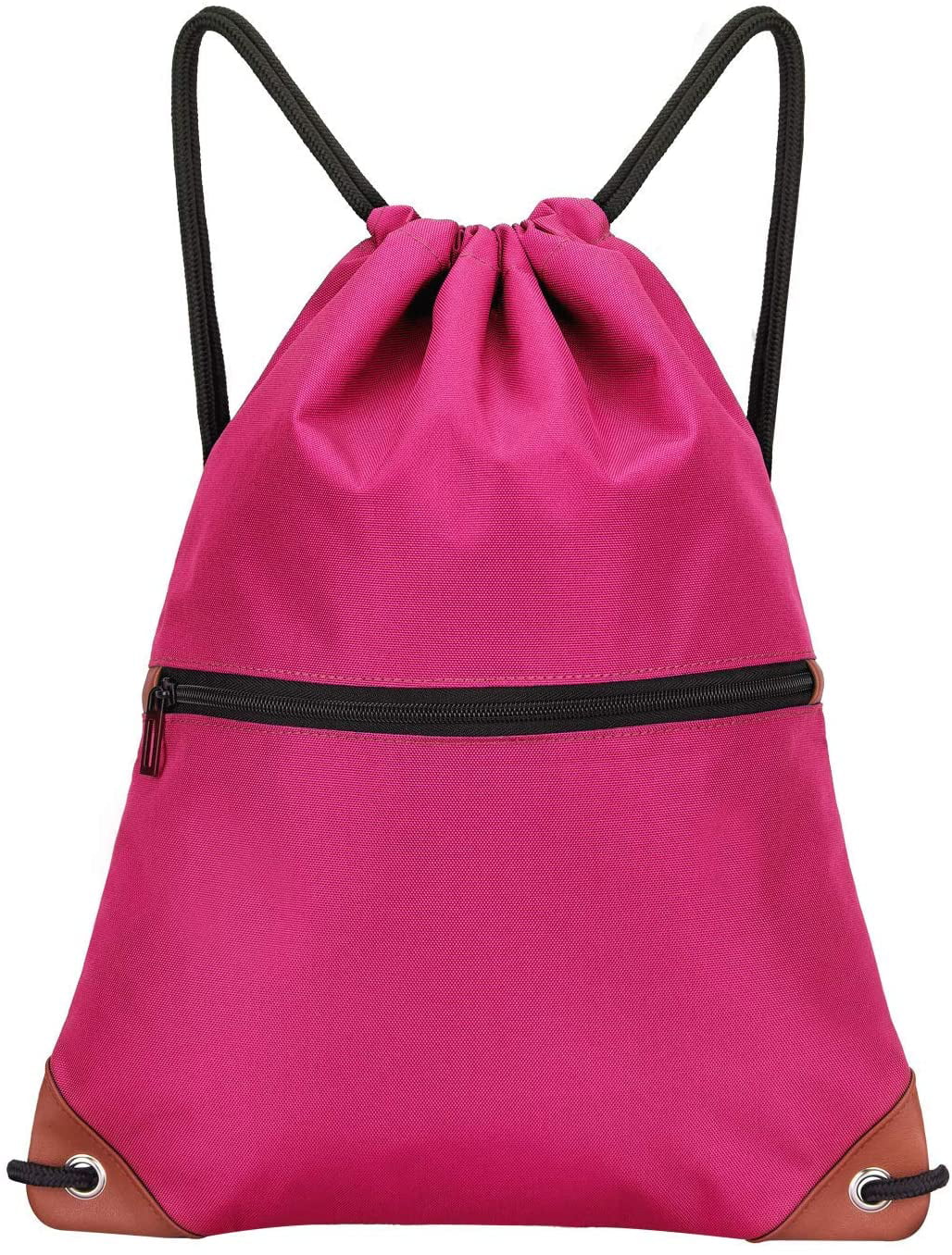 Luxury Matte PU Leather School Bag String Backpack Bookbag Sports Bag Gym Bag 