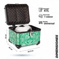 thumbnail image 2 of Caja Maletero Porta Equipaje Moto Adventure 47L Verde Kinlley, 2 of 8