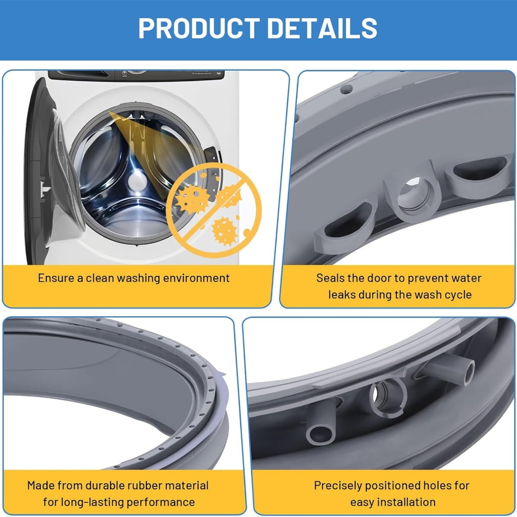 Door Gasket Washers Sealing Rings Washer Door Boot Washer Door Gasket Perfect for Home Users and Repair Technicians