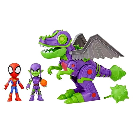 Marvel Dino-Webs Goblinsaurus Mech Pack Acton Figure Set (Spider-Man & Green Goblin)