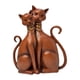 thumbnail image 1 of Figuras de pareja de gatos, esculturas de gatos, centros de mesa, estatuas modernas de animales madera, 1 of 9