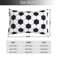 thumbnail image 2 of KLL Soccer Ball Pillow Covers Envelope Closure,Super Soft and Cozy Fuzzy Fleece Pillow Case Cover 16"x24", 2 of 5