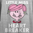 thumbnail image 2 of Mr. Men And Little Miss Meme Little Miss Heartbreaker Crew Neck Short Sleeve Athletic Heather Women's Crop Top-XL, 2 of 3