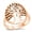 Rose Gold-Tone, variant on Sterling Silver Giant Tree of Life Ring Size 10