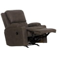thumbnail image 2 of Catnapper Page Rocker Recliner with Two Cupholders in Gray Polyester Fabric, 2 of 11