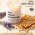 thumbnail image 7 of 7oz White Matte Glass Candle, Lavender Scented, Friend Appreciation Gift, Aromatherapy Candle for Home, Gift for Super Friend, 7 of 7