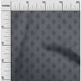 thumbnail image 1 of oneOone Cotton Poplin Twill Gray Fabric Floral Block Diy Clothing Quilting Fabric Print Fabric By Yard 56 Inch Wide, 1 of 4