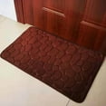 thumbnail image 4 of yutyrds Memory Foam Cobblestone Bath Mat, Super Water Absorbent Bathroom Rugs, Non-Slip, Soft and Comfortable, for Bathroom Floor Tub, 60*40cm, 4 of 9
