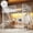 Light White + Metal + Full, variant on NOBRAND Metal L-Shaped Desk Full Loft Bed with LED Light Strip, Silver
