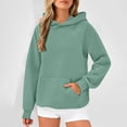 thumbnail image 2 of fheaev Hoodie Sweatshirt For Womens Trendy Queen Oversized Crewneck Long Sleeve Sweatshirts Pullover Sweaters With Pocket Casual Comfy Fall Outfits Fashion Teen Girls Y2K Winter Clothes, 2 of 9