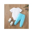 thumbnail image 3 of Kiapeise Newborn Baby Boy Infant Girl My First Easter Outfit Romper+Bunny Pants Short Sleeve Rabbit Clothes Gentlemen Set, 3 of 9