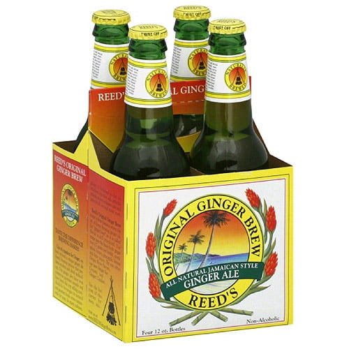 Reed's All Natural Jamaican Style Ginger Ale, 48 fl oz, (Pack of 6