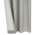thumbnail image 4 of Scarlet Total Blackout Floral Textured Grommet Curtain Panel Blackout 52" x 95" in Silver, 4 of 5