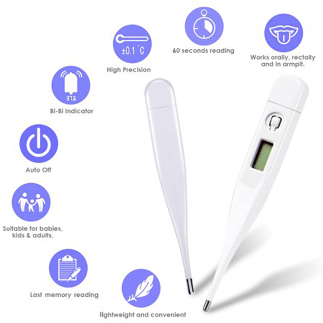 Thermometer Digital LCD Medical Thermometer Portable Armpit Oral