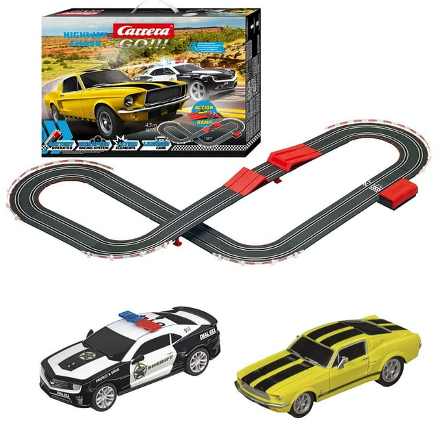 Set de pista de juguete para carreras de coches tragamonedas Carrera GO Highway Chase