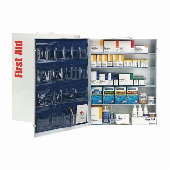 First Aid Kit and Housing, Metal Cabinet, 1,739 Components, 200 People Served