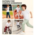 thumbnail image 5 of MERIDIANO Boys' Scuba Joggers 2-Pack - Tapered Athletic Sweatpants for School, Sports & Daily Wear, 5 of 11