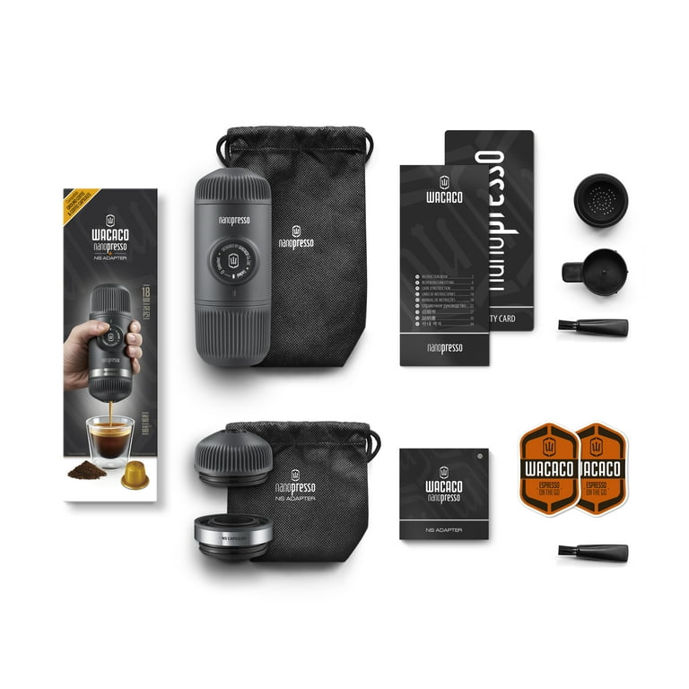 Wacaco NANOPRESSO ナノプレッソ ＋ NSアダプタ ＋専用ケース Wacaco | Nanopresso + Case | Portable Espresso Maker with