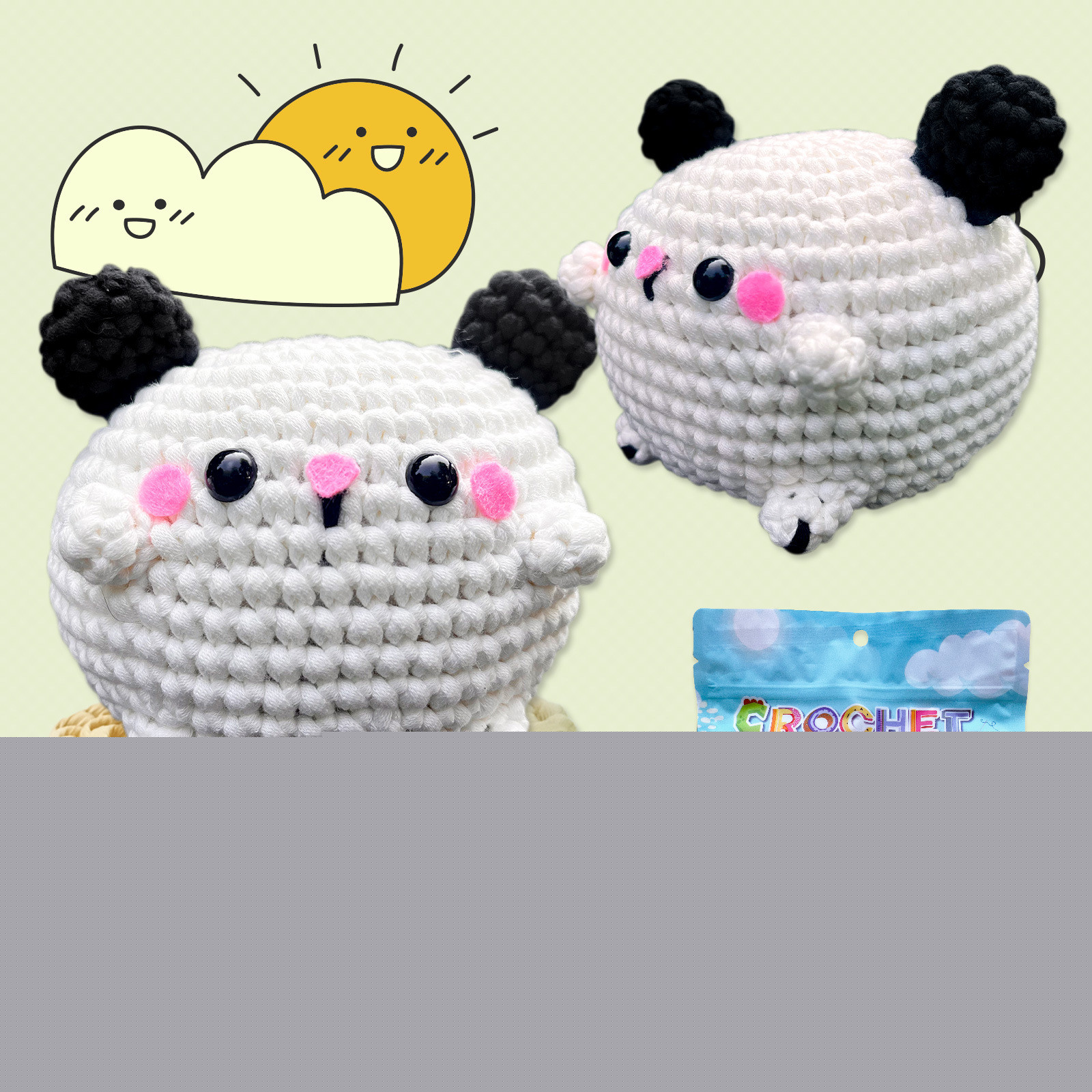 thumbnail image 1 of Crochet Kit For Beginners Dog Crochet Kit Learn To Crochet Include Step-by-Step Tools This Is Adults Knitted Products, 1 of 9