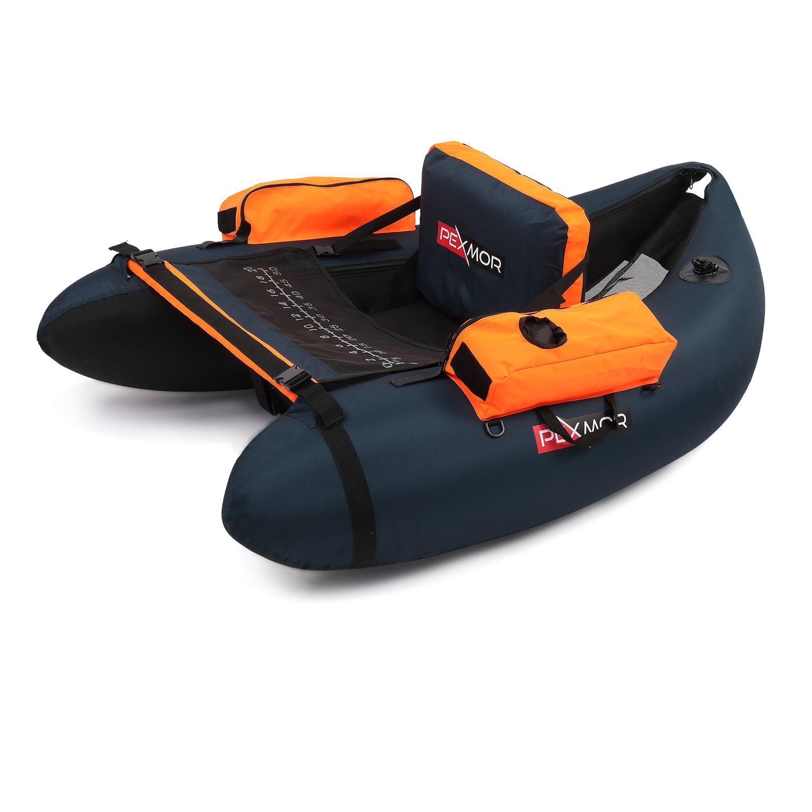 PEXMOR Inflatable Fishing Float Tube,350LBS Capacity, with Storage