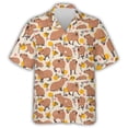 thumbnail image 2 of Camisetas con gráficos de capibara kawaii para hombre, ropa con estampado 3D, camisa hawaiana de playa Aloha, blusa de manga corta Y2K con solapa para niños, 2 of 5