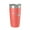 Coral, variant on Lake Thunderbird Map Tumbler Travel Mug Insulated Laser Engraved Coffee Cup Illinois 20 oz Yellow
