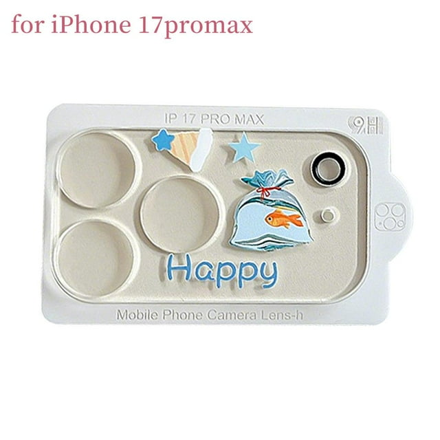 Cartoon Smartphone Camera Lens Protector for iPhone 17 Pro Max, Tempered Glass Anti-Scratch Back Camera Protector
