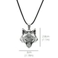 thumbnail image 7 of Miyuadkai Necklaces Jewelry Fashion Metal And Head European American Wolf Necklace Pendant Necklaces & Pendants Jewelry Silver One Size, 7 of 7