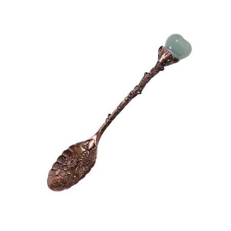 

Viugreum Crystal Head Stirring Spoon | Natural Crystal Stirring Spoon for Home and Office | Vintage Crystal Spoon for Mixing Drinks Cocktail Ice Coffee Carved Kitchen Accessories