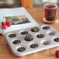 thumbnail image 4 of CHEFMADE Mini Canele Mold Cake Pan, 12-Cavity Non-Stick Mini Canele Muffin Bakeware Cupcake Pan for Oven Baking (Champagne Gold), 4 of 7