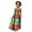 Orange, variant on EDFBUYKRS Kids Girls African Dashiki 3D Digital Print Suspenders Dress