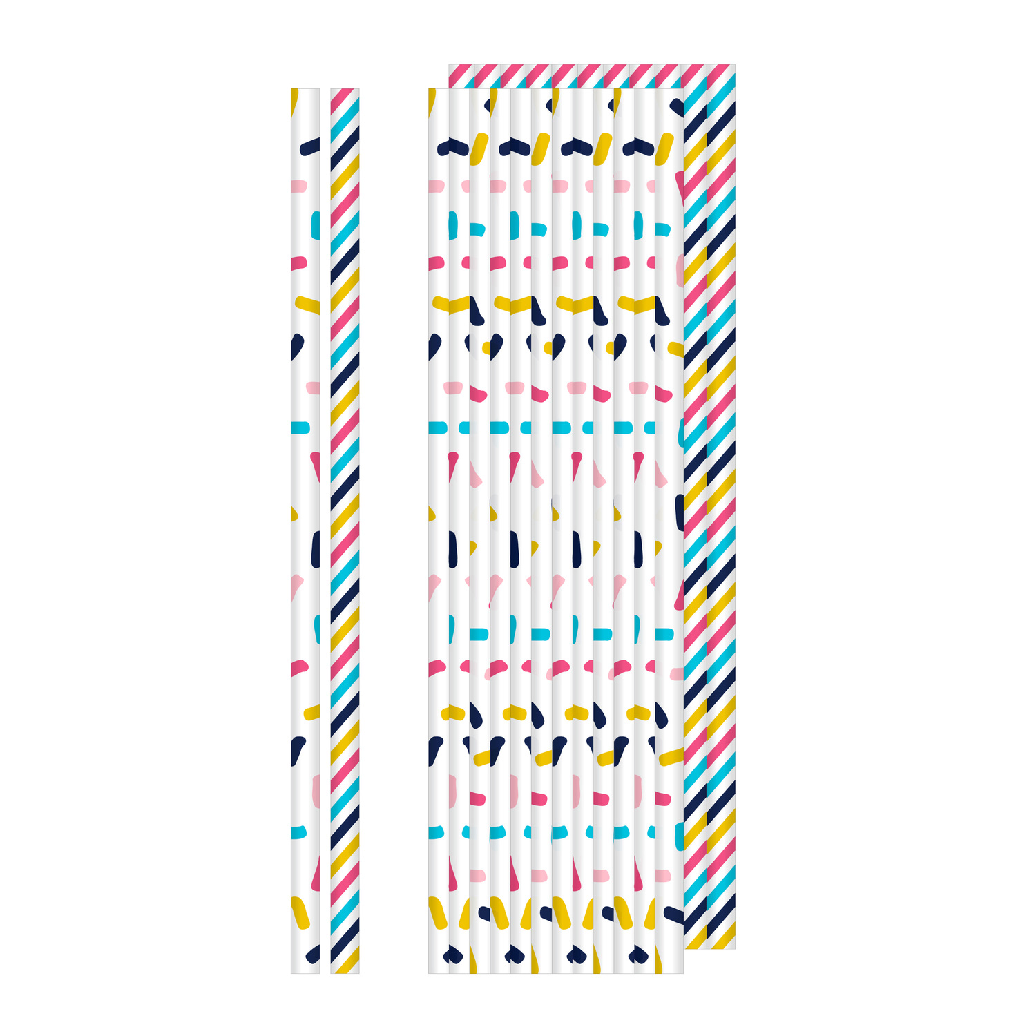 Dolly Decoration Paper Straw 7.75", 24/PK