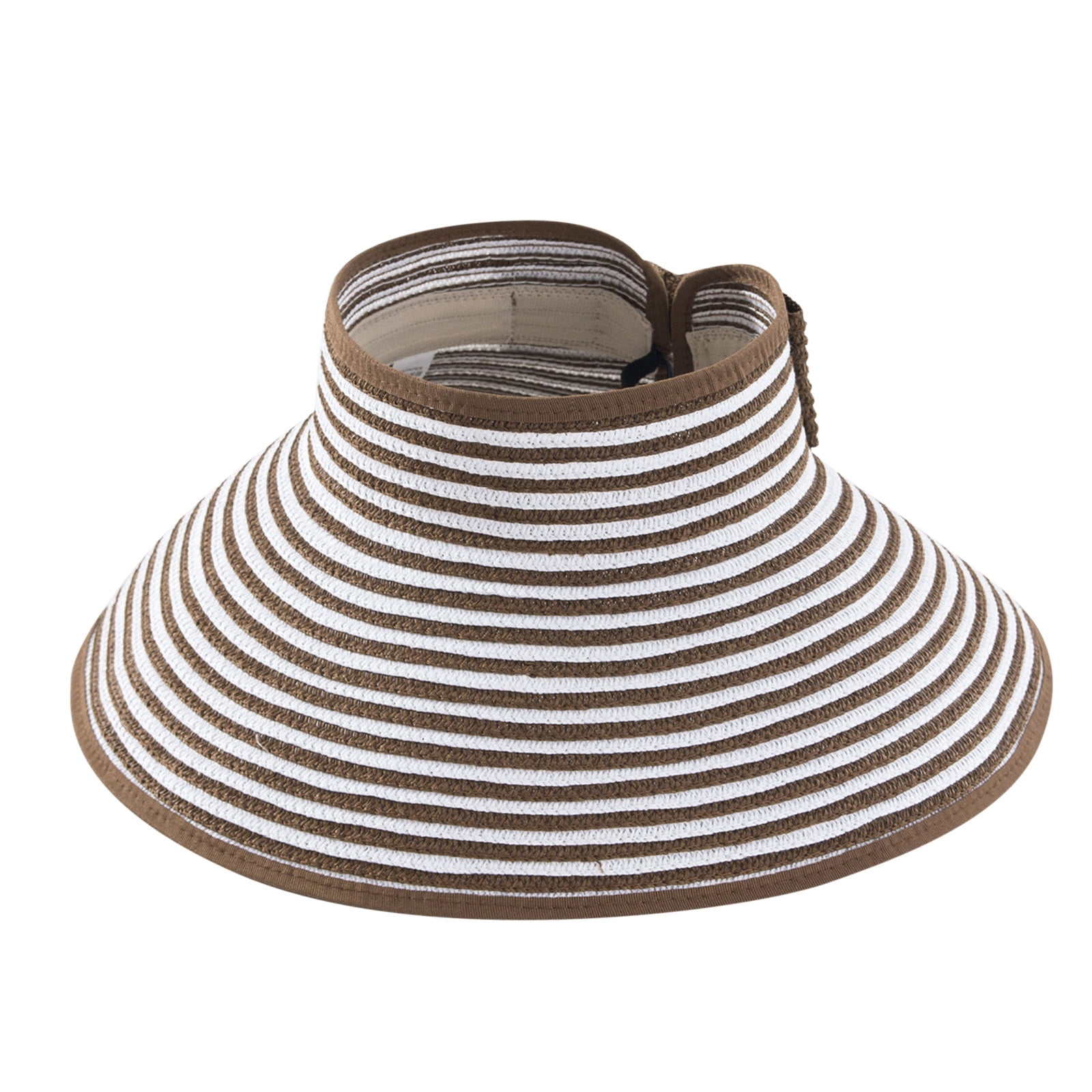 Sun Visors Hat Womens Beach Wide Brim Straw Hats Summer UV Protection