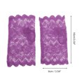 thumbnail image 3 of Guantes sin dedos bloqueadores del sol únicos para mujeres, guantes delgados para conducir en color púrpura., 3 of 5