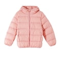 thumbnail image 1 of FAOWME Girls Toddler Lightweight Packable Hooded Jacket Pink 10-12 Years, 1 of 3