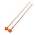 thumbnail image 3 of 1 Par de Mazos de Tambor, Baquetas, Cabeza de Goma para Percusión de Tambor Glockenspiel naranja Hugo 2pcs mazos de tambor de madera, 3 of 8