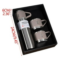 Leodye 1PCS thermos Cup Set, Includes a thermos cup and two cup lids for Hot and Cold Drinks Coffee Water