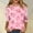 #_001Hot Pink, variant on Hogleaql 3/4 Length Sleeve Womens Tops Valentine Crew Neck T-Shirts Dressy Love Heart Print Tops Lounge Loose Soft Tee Tops Light pink M