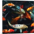 thumbnail image 1 of ARTCANVAS Koi Carp Fish Japan China Asia Pond Canvas Art Print - Size: 18" x 18" (1.50" Deep), 1 of 9